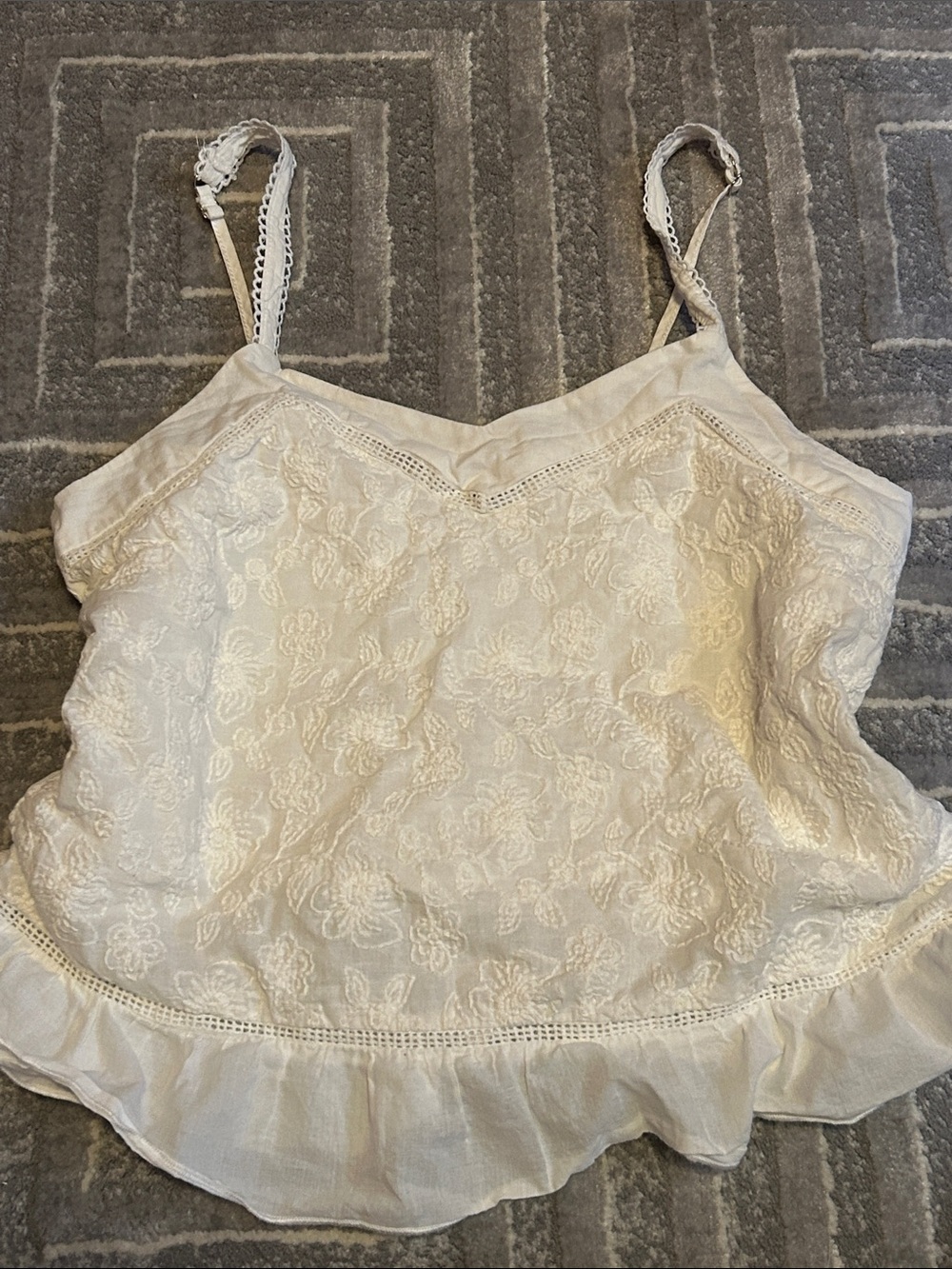 URBAN Romantics Cream Floral Lace Camisole